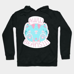 Blue Cat and Pink Jelly Bean Toes Hoodie